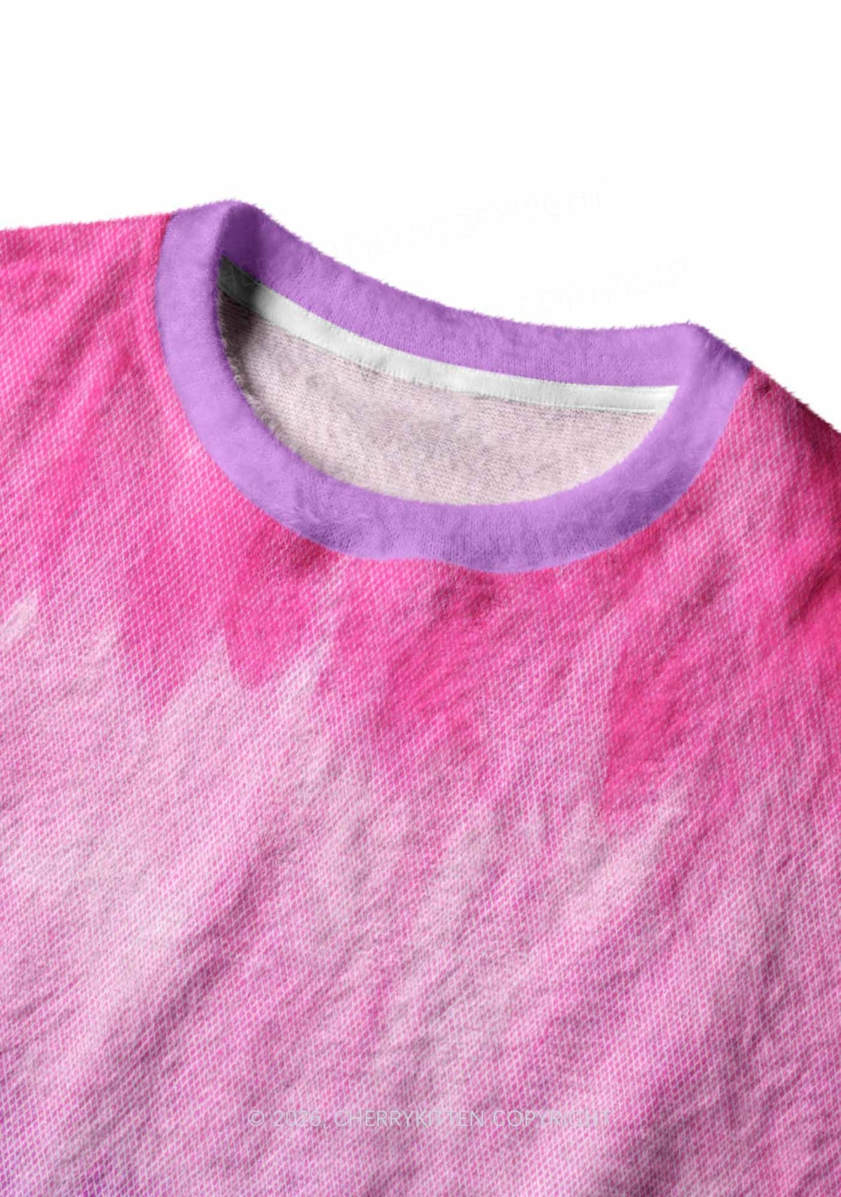 Bisexual Pride Y2K Knit Sweatshirt Cherrykitten