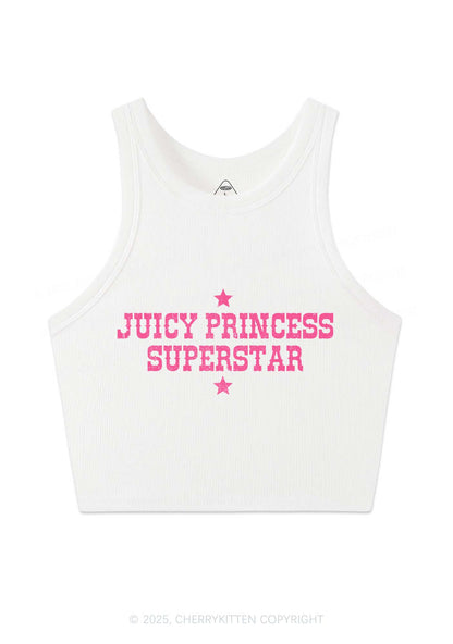 Juicy Princess Superstar Y2K Crop Tank Top Cherrykitten