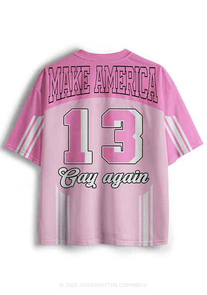 Custom Make America Gay Again Pride Y2K Sport Jersey Shirts Cherrykitten