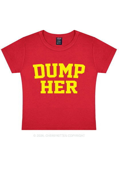Dump Her Y2K Baby Tee Cherrykitten