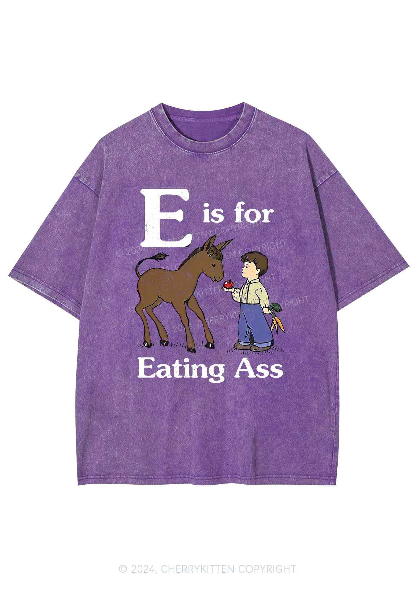 E Is For Eating Axx Y2K Washed Tee Cherrykitten