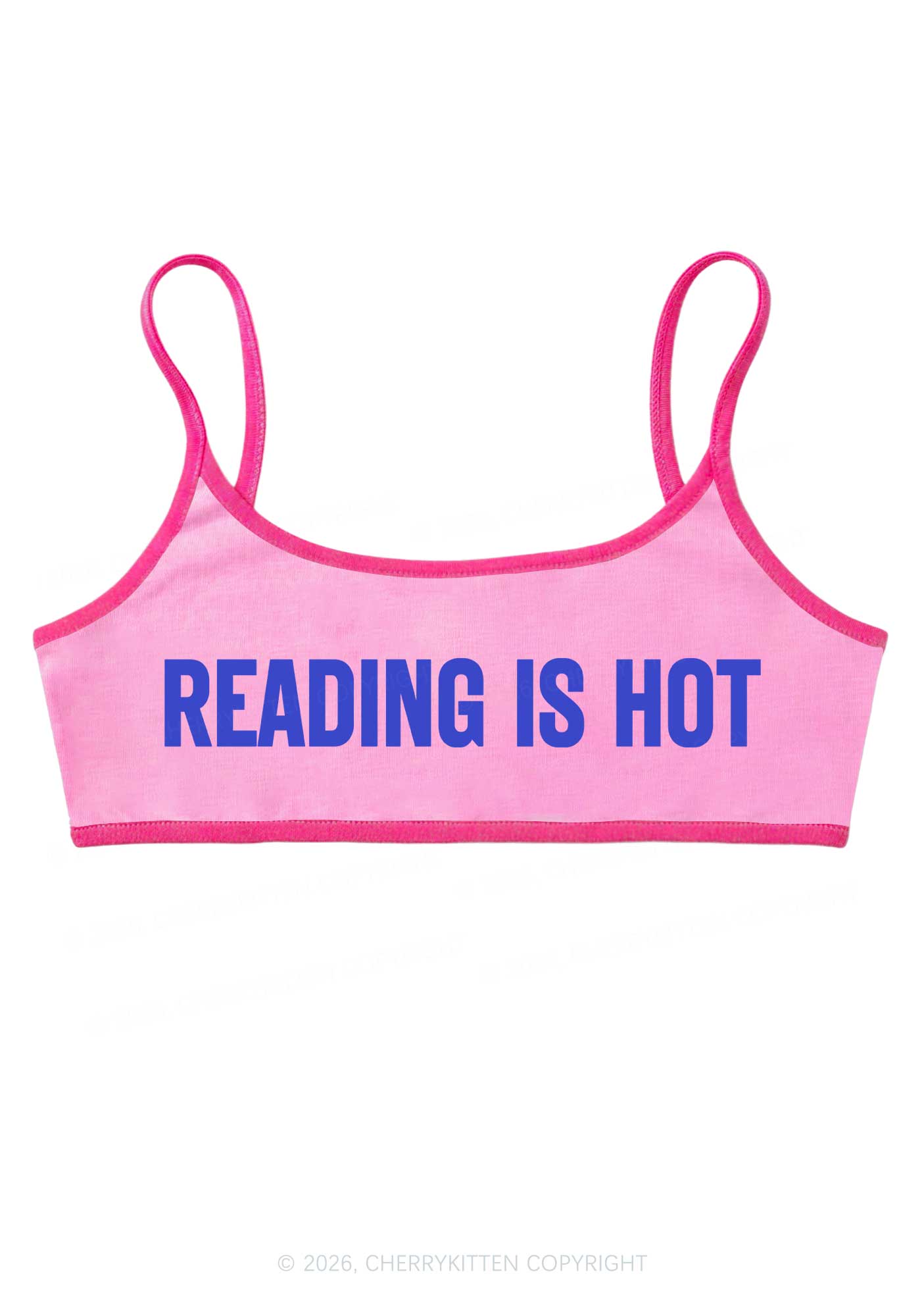 Reading Is Hot Y2K Super Crop Cami Cherrykitten