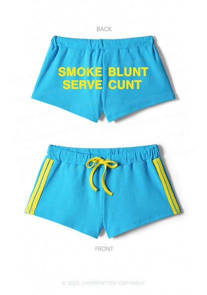 Smoke Blunt Y2K Drawstring Mini Shorts Cherrykitten