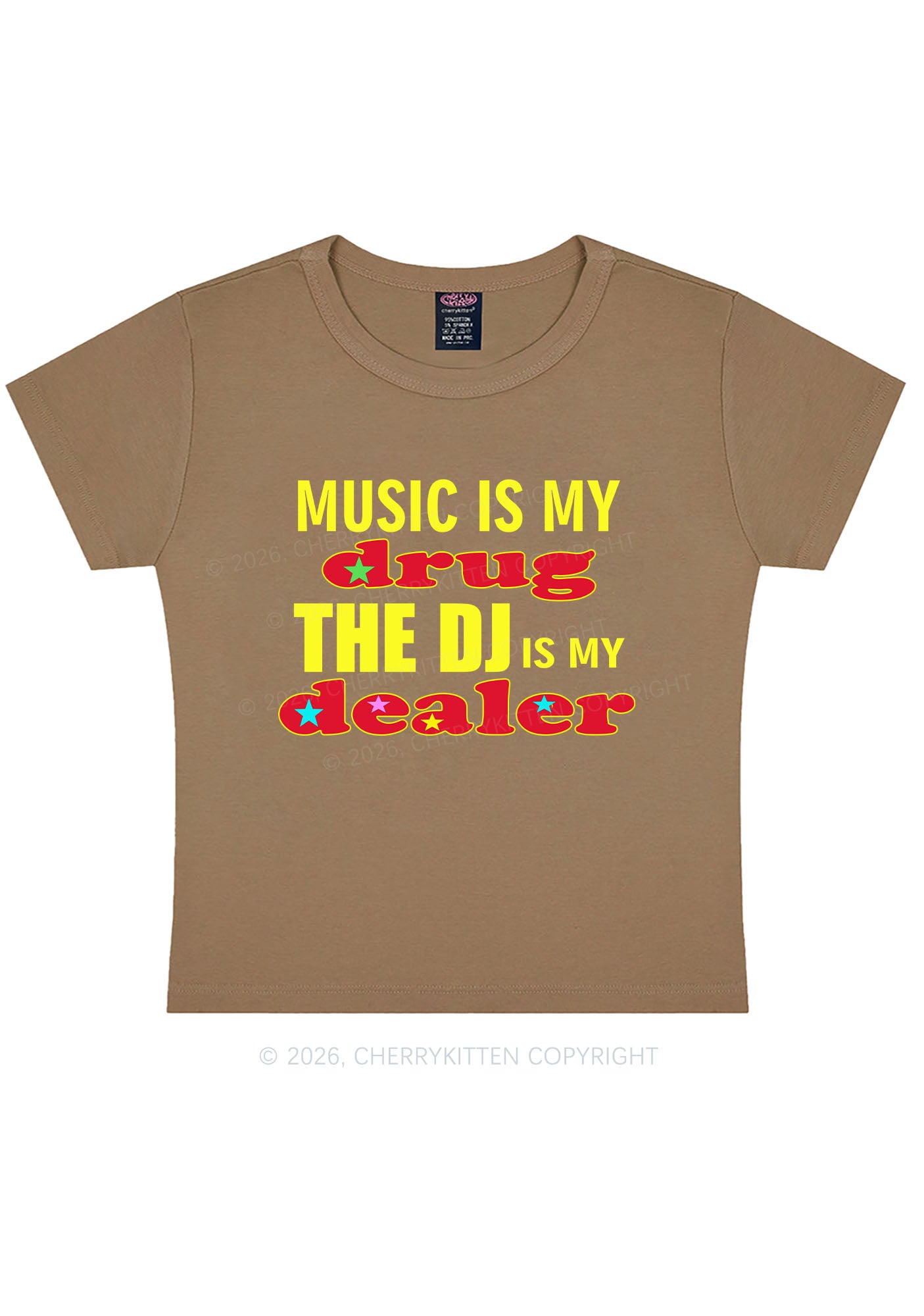 Music Is My Drxg Y2K Baby Tee Cherrykitten