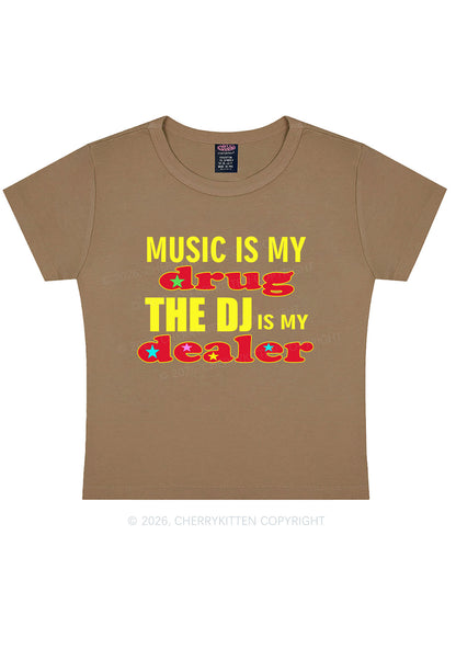 Music Is My Drxg Y2K Baby Tee Cherrykitten