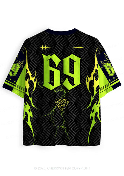 Green Gothic Fag Princess Pride Y2K Sport Jersey Shirts Cherrykitten