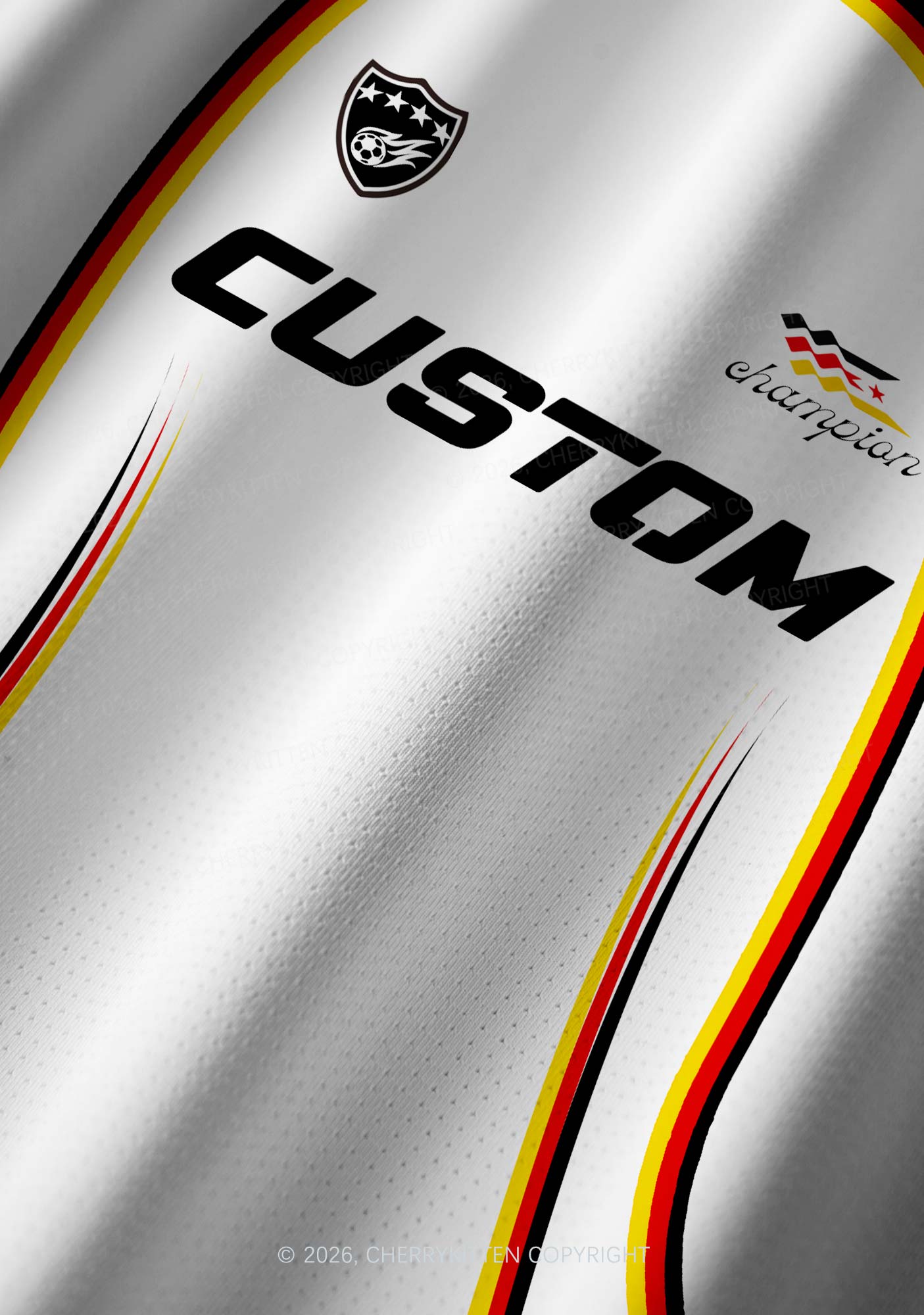 White Custom Text Y2K Football Jersey Shirts Cherrykitten