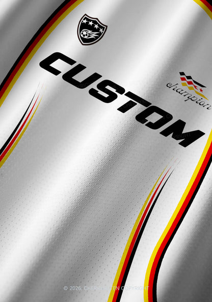 White Custom Text Y2K Football Jersey Shirts Cherrykitten