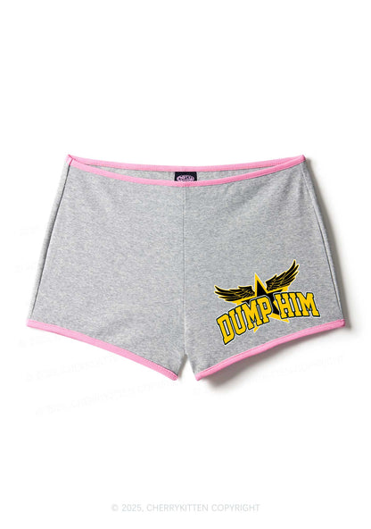 Dump Him Winged Star Y2K Booty Shorts Cherrykitten