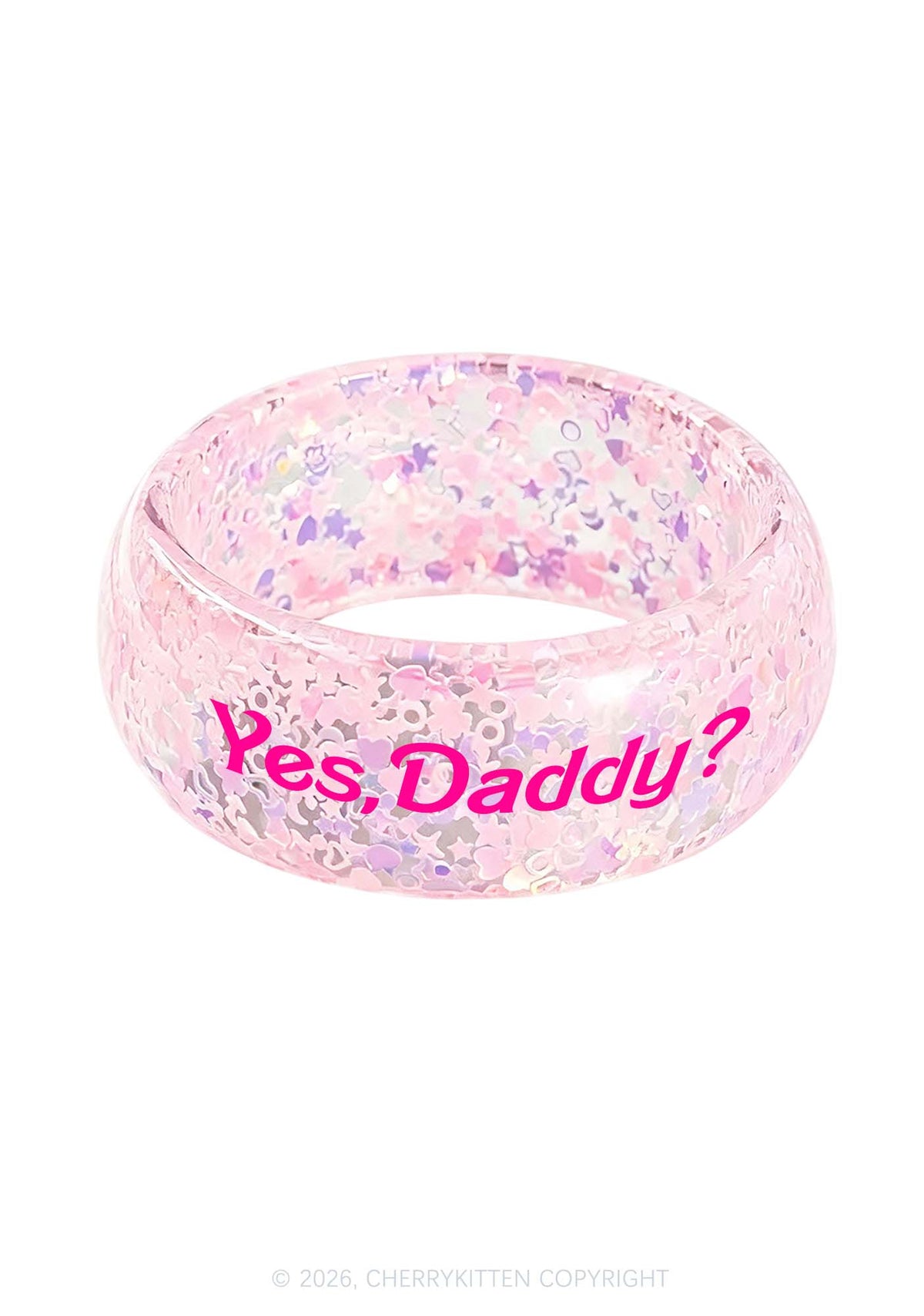 Yes Daddy Y2K Cuff Bangle Cherrykitten