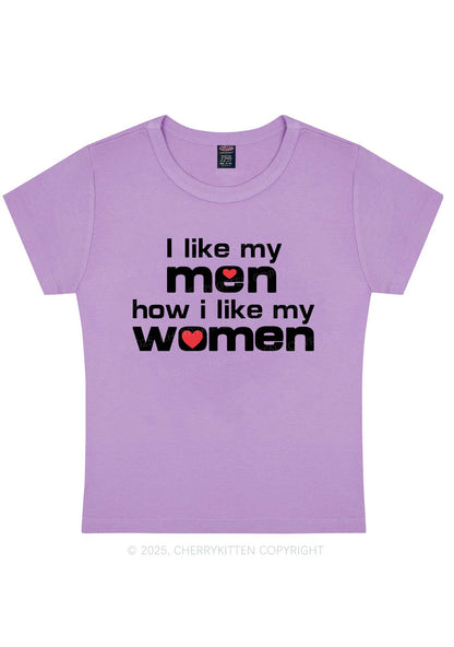 I Like My Men Pride Y2K Baby Tee Cherrykitten