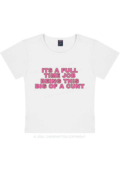 Curvy This Big Of Cxnt Y2K Baby Tee Cherrykitten