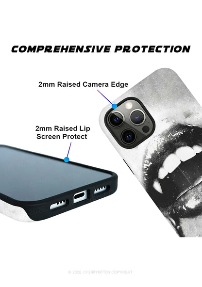 Halloween Vampire Lips Y2K Phone Case Cherrykitten