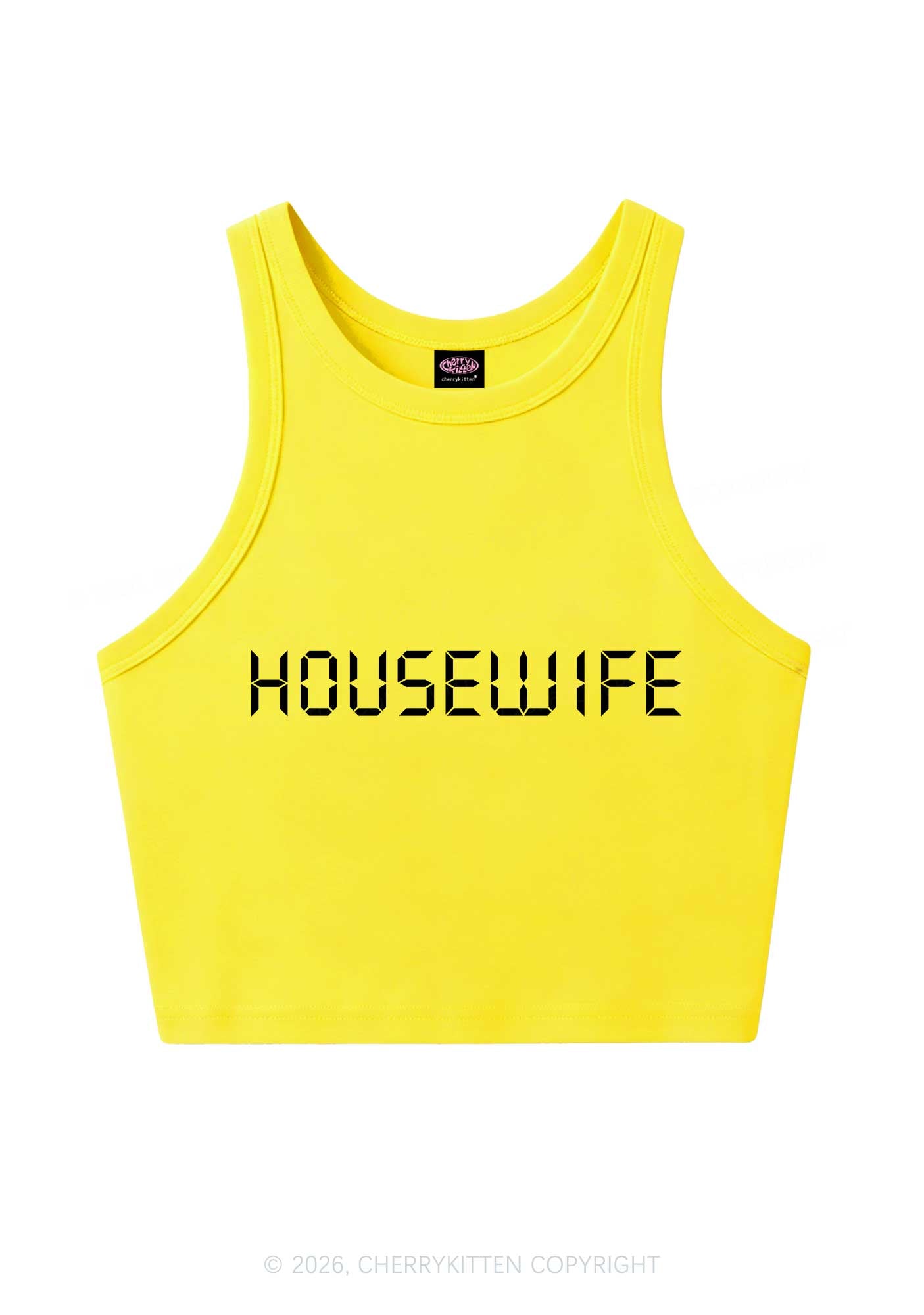 Housewife Y2K Crop Tank Top Cherrykitten