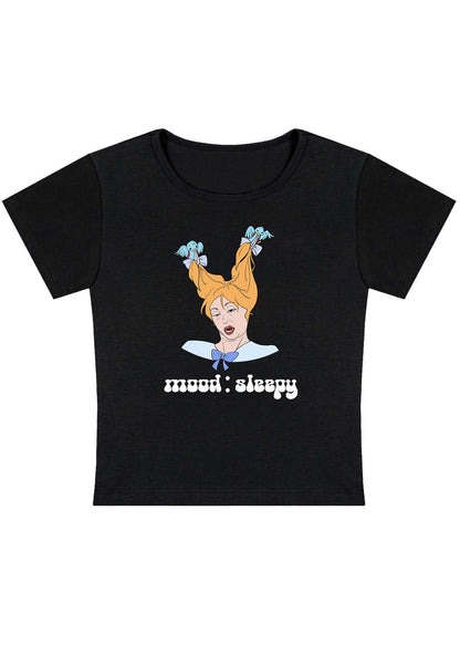 Curvy Mood Sleepy Girl Baby Tee