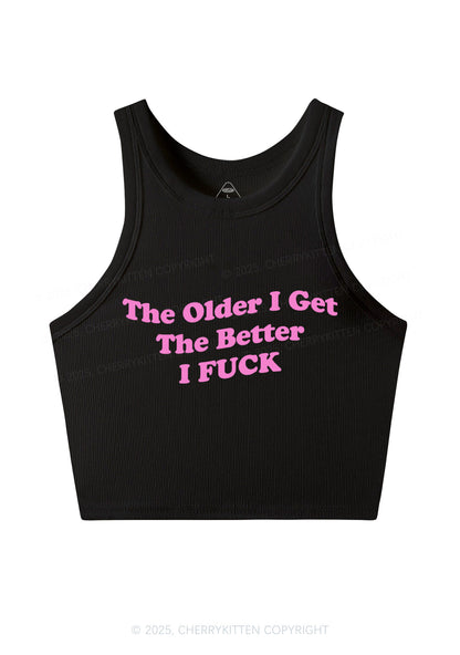Older Get Better Fxxk Y2K Crop Tank Top Cherrykitten