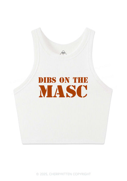Dibs On The Masc Pride Y2K Crop Tank Top Cherrykitten