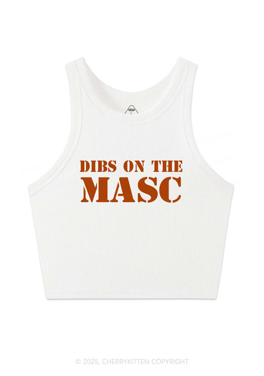 Dibs On The Masc Pride Y2K Crop Tank Top Cherrykitten