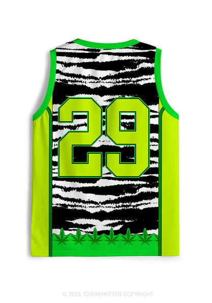 Custom Green Blunt Slxt Y2K Sport Jersey Tank Cherrykitten