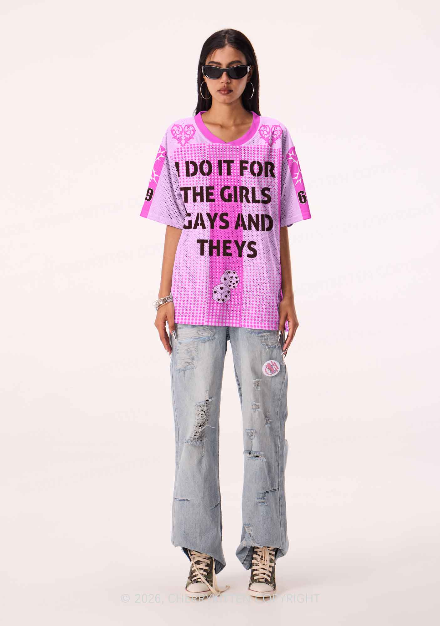 I Do It For The Girls Pride Y2K Sport Jersey Shirts Cherrykitten