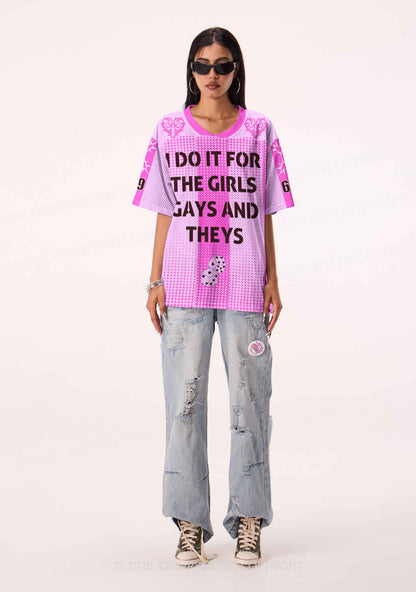 I Do It For The Girls Pride Y2K Sport Jersey Shirts Cherrykitten