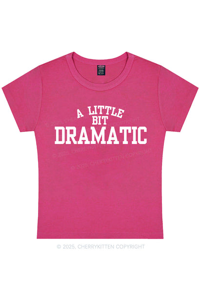 Curvy A Little Bit Dramatic Y2K Baby Tee Cherrykitten