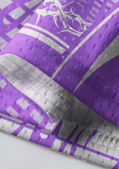 Purple Flame Y2K Sport Jersey Shirts Cherrykitten