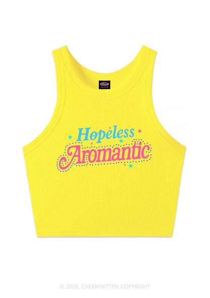 Hopeless Aromantic Pride Y2K Crop Tank Top Cherrykitten