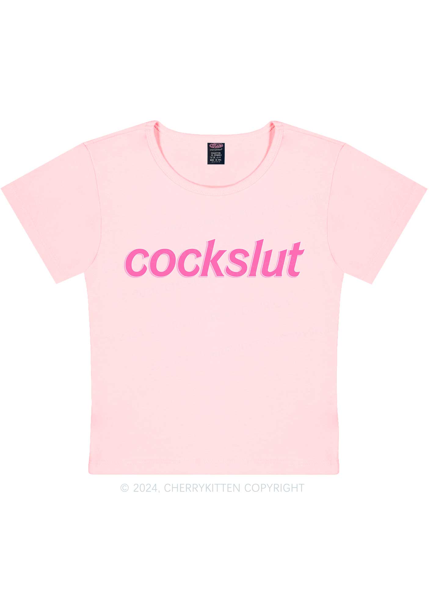 Cockslxt Y2K Baby Tee Cherrykitten