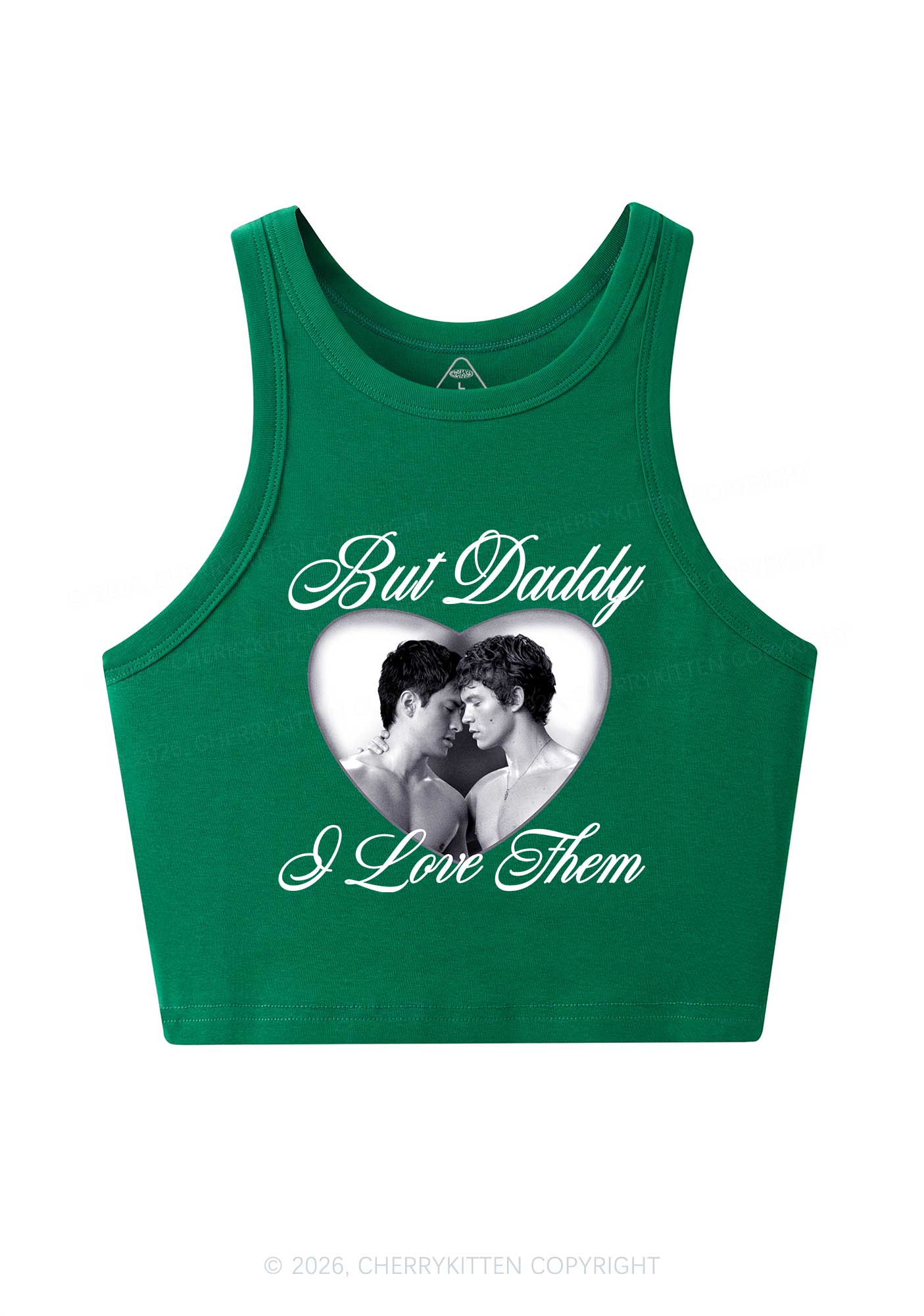 Retro But Daddy I Love Them HR Y2K Crop Tank Top Cherrykitten
