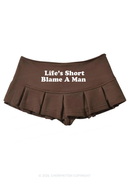 Blame A Man Y2K Mini Pleated Skirts Cherrykitten