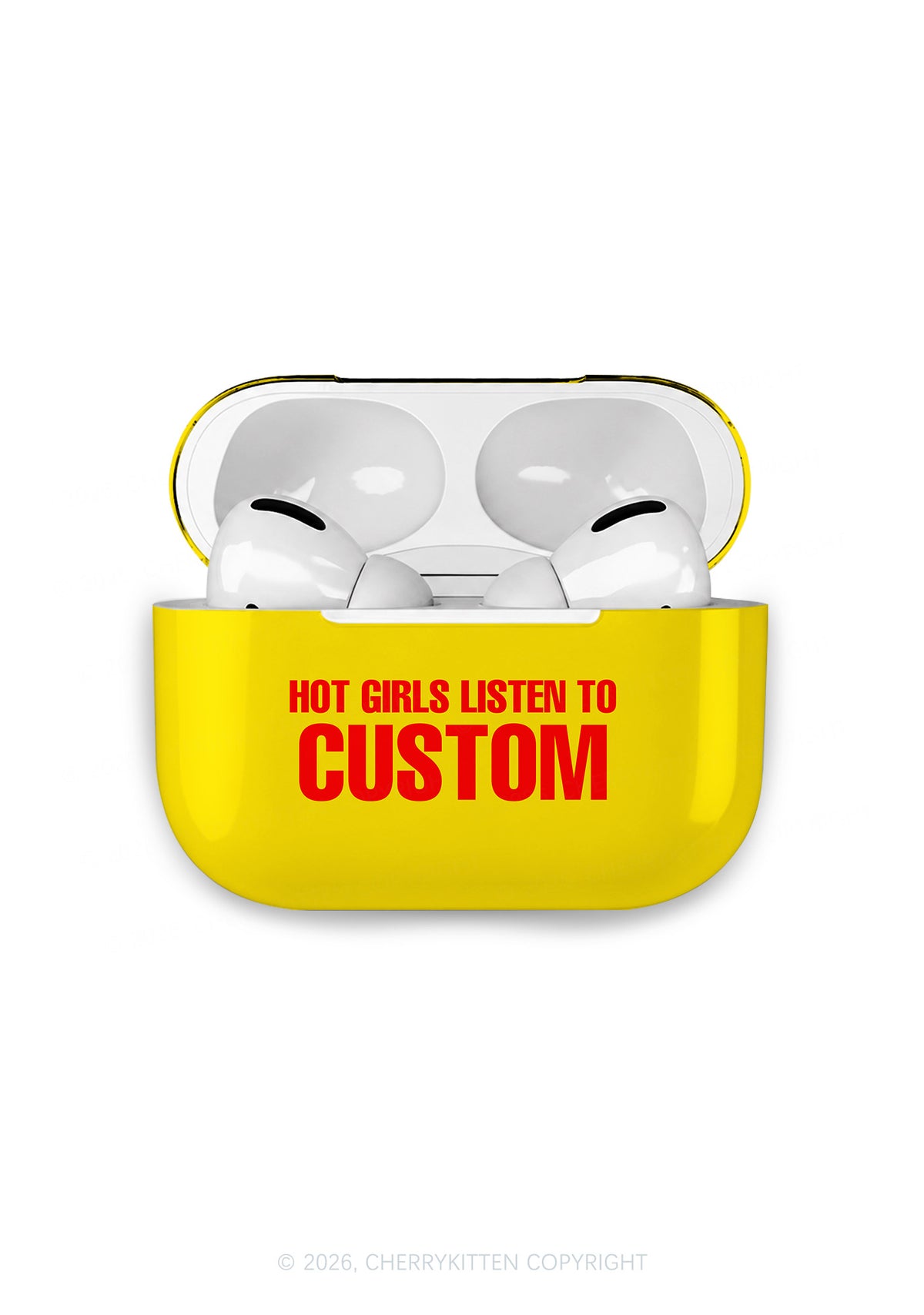 Hot Girls Listen To Custom Y2K Earphone Case Cherrykitten