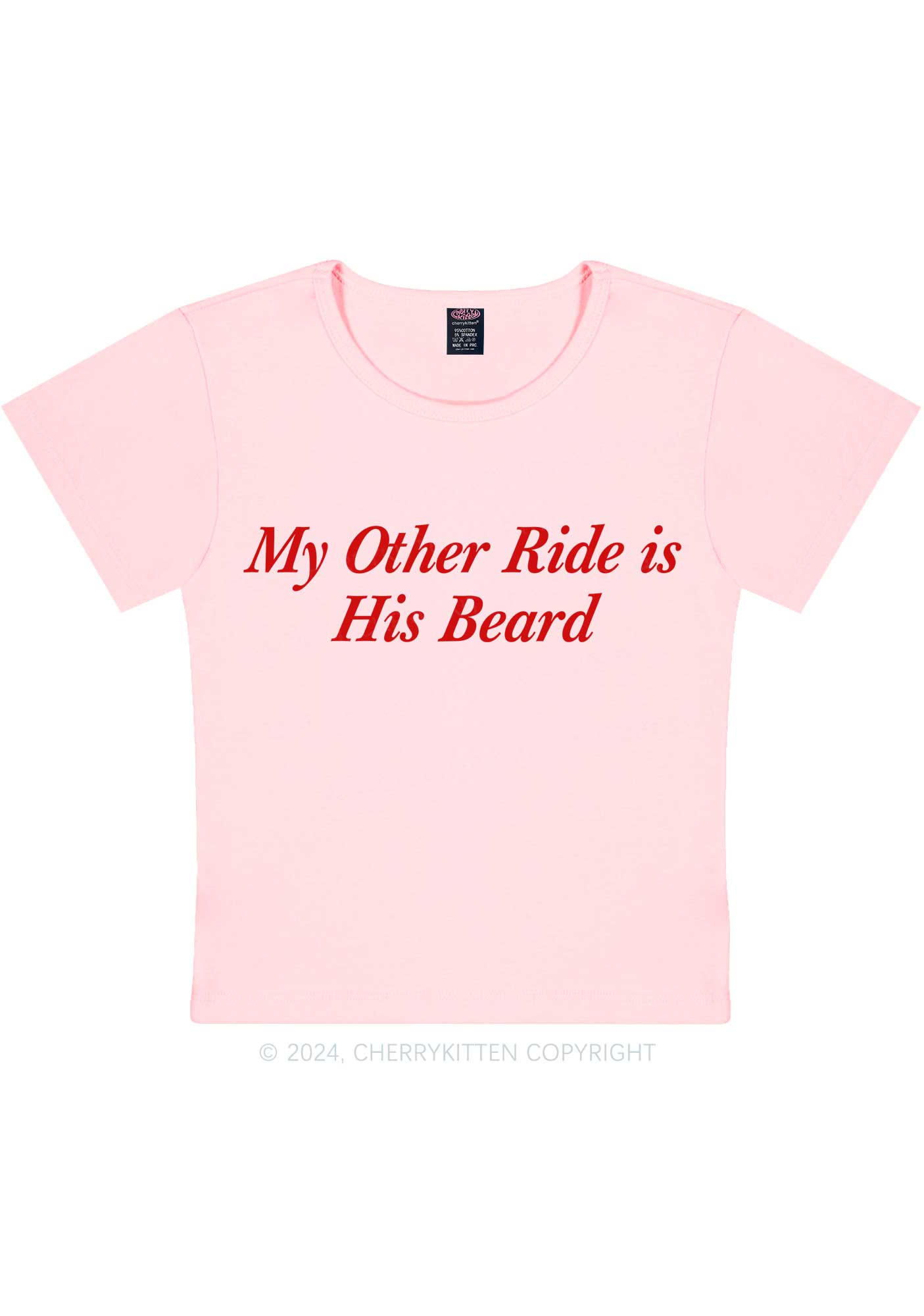 Ride His Beard Y2K Baby Tee Cherrykitten