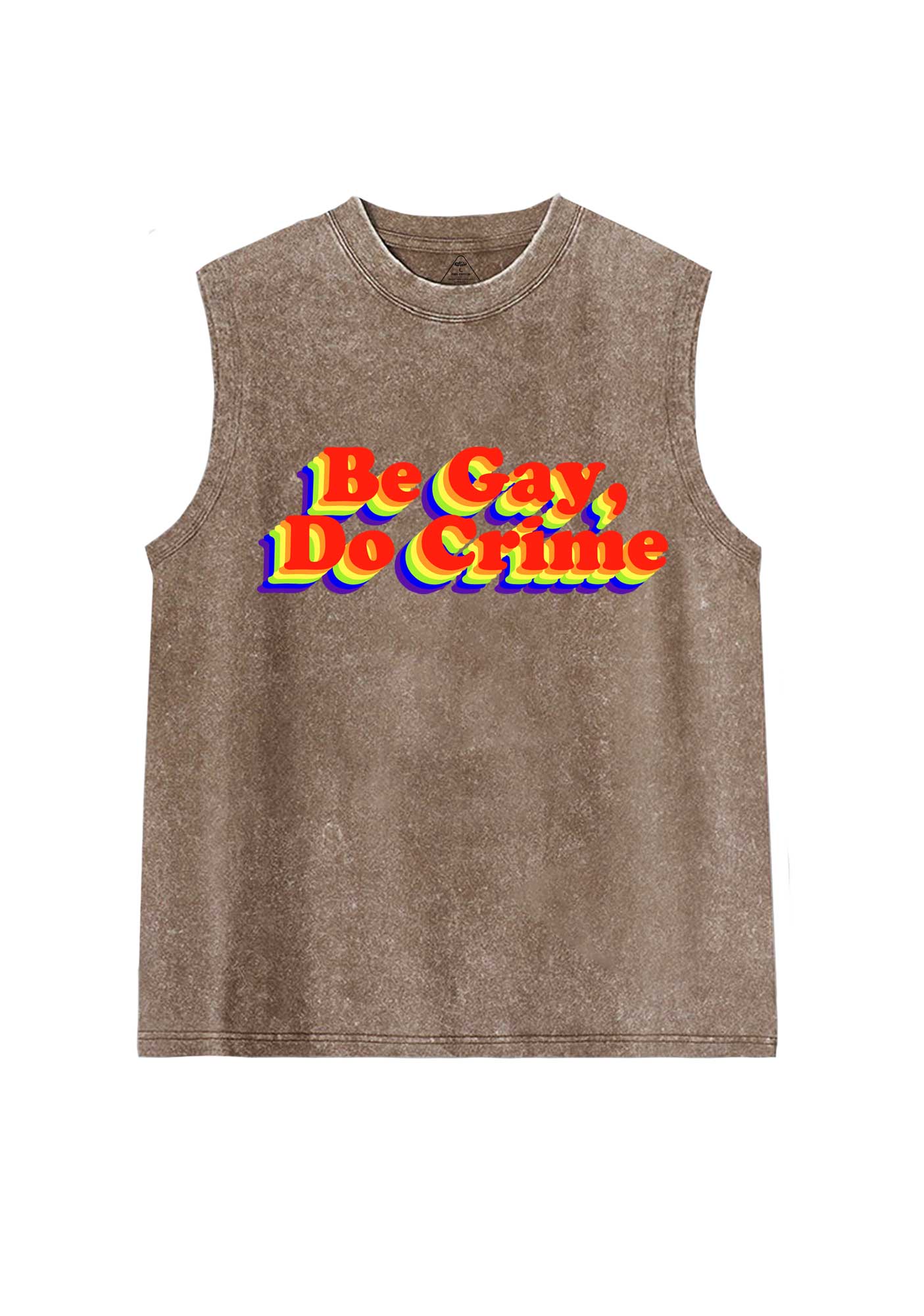 Be Gay Do Crxme Y2K Washed Muscle Tank Cherrykitten