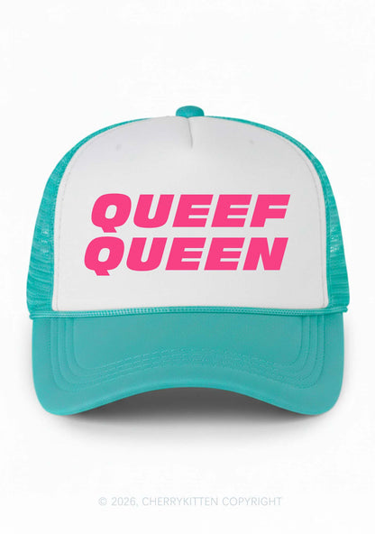 Queef Queen Y2K Colorblock Trucker Hat Cherrykitten