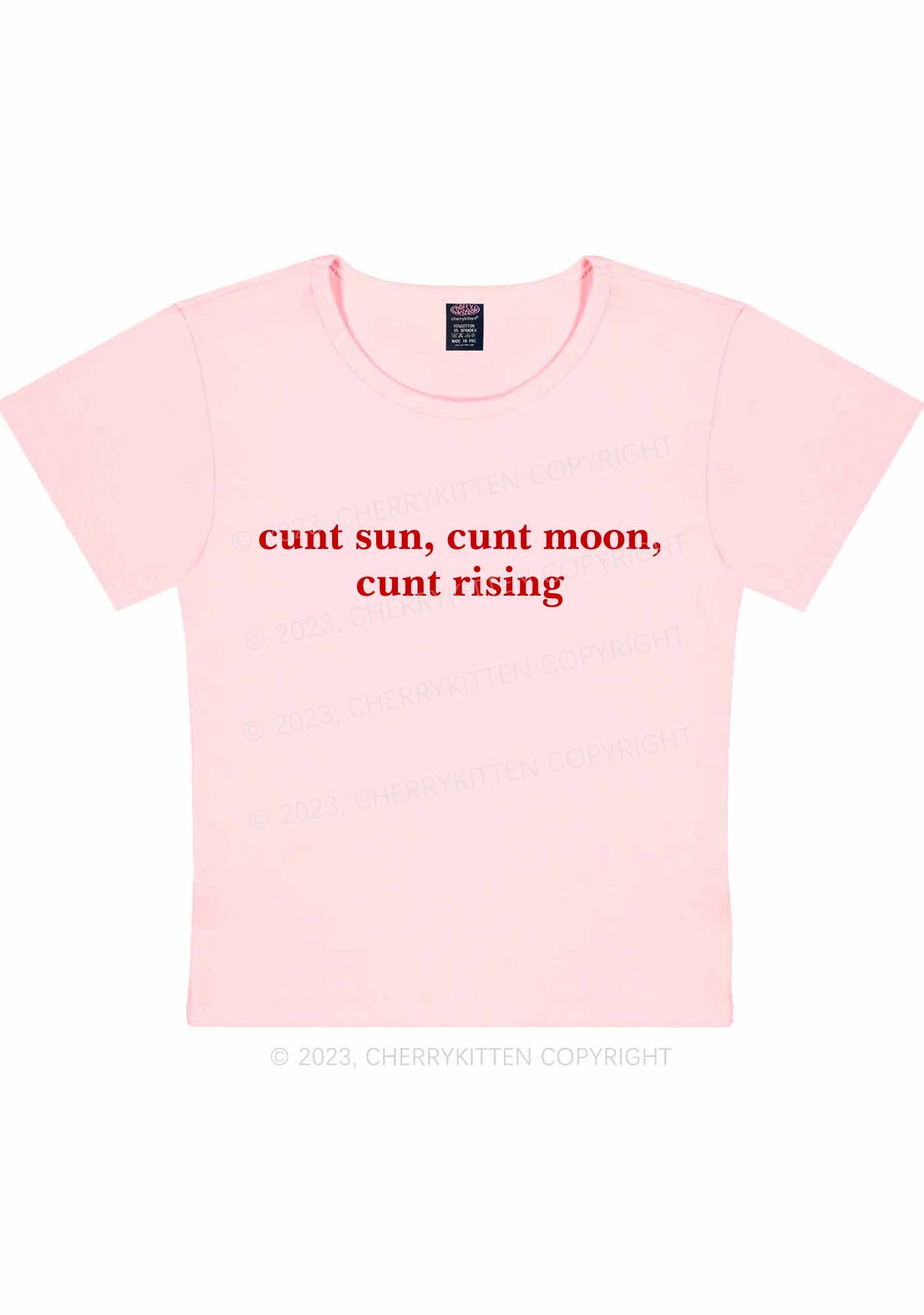Sun Moon Rising Y2K Baby Tee Cherrykitten