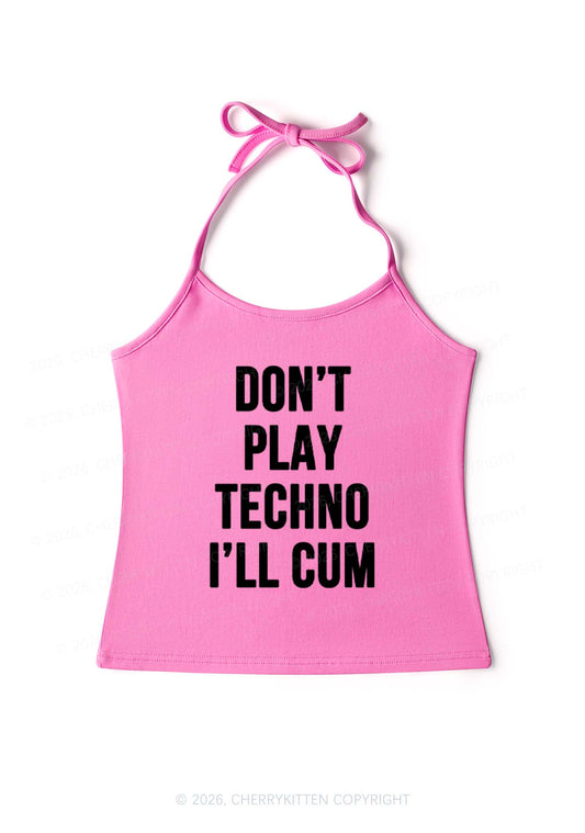 Dont Play Techno Y2K Halter Neck Cami Cherrykitten