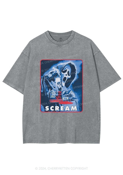 Scream Halloween Y2K Washed Tee Cherrykitten
