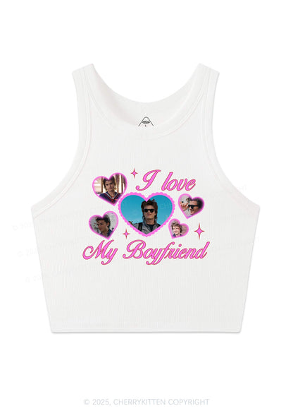 I Love My Boyfriend SH Y2K Crop Tank Top Cherrykitten