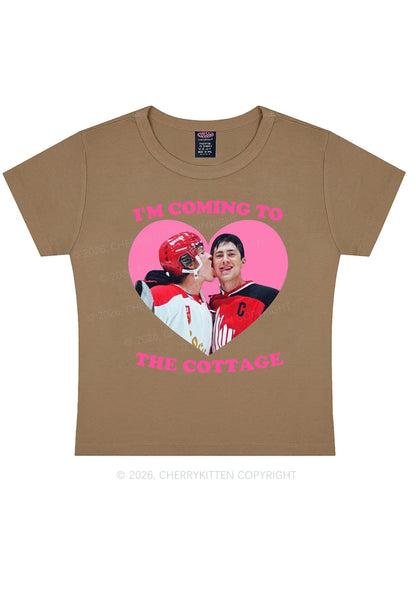 Coming To Cottage HR Y2K Baby Tee Cherrykitten