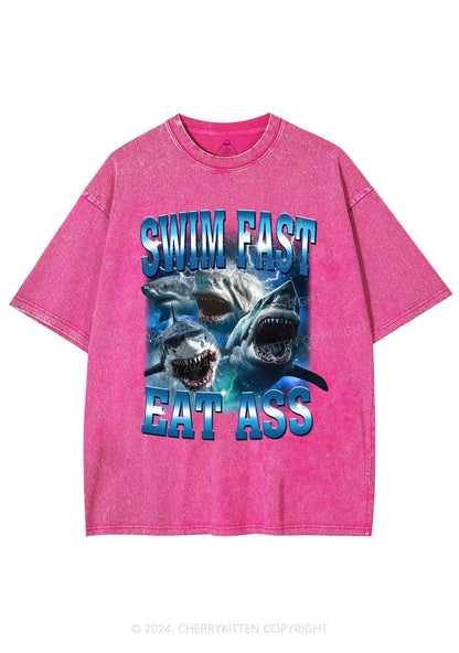 Swim Fast Y2K Washed Tee Cherrykitten