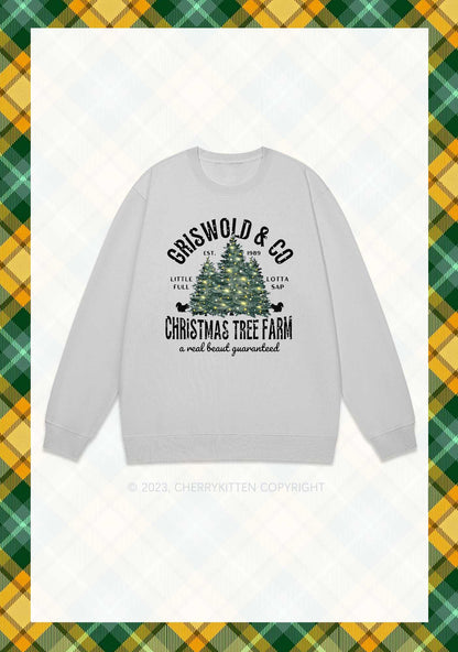 Christmas Tree Farm Y2K Sweatshirt Cherrykitten