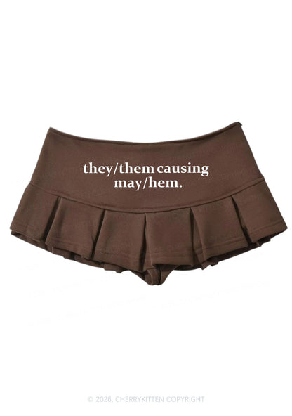 They Causing May Pride Y2K Mini Pleated Skirts Cherrykitten