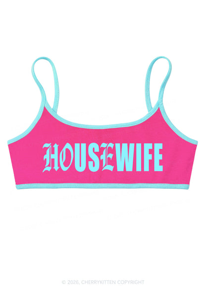 Gothic Housewife Y2K Super Crop Cami Cherrykitten