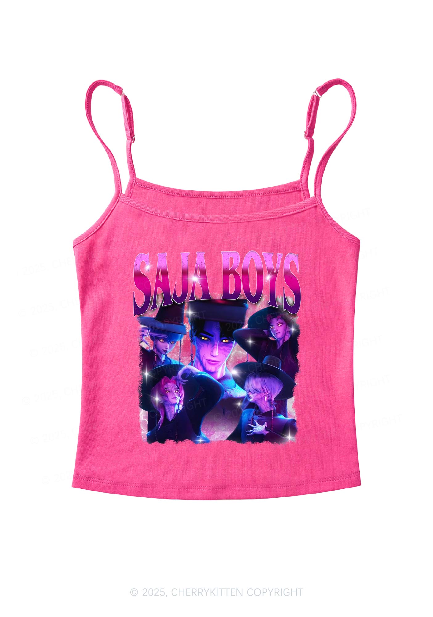 Kpop Boy Group Y2K Spaghetti Strap Cami Cherrykitten
