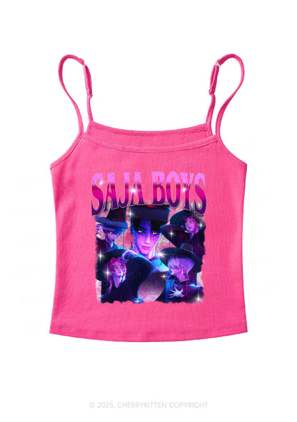 Kpop Boy Group Y2K Spaghetti Strap Cami Cherrykitten