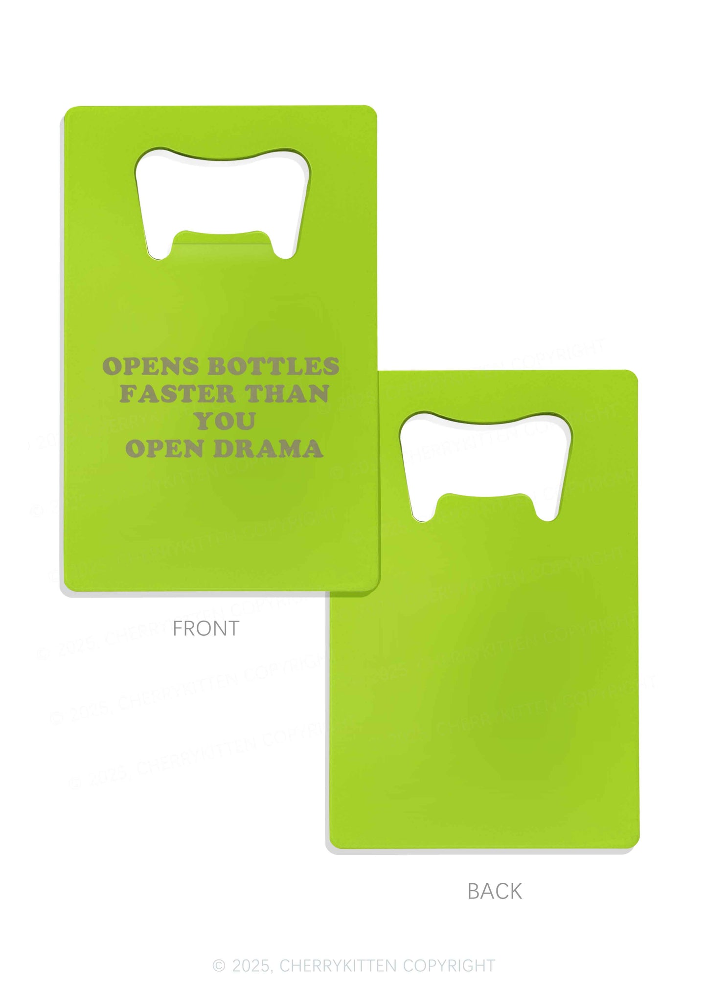 Open Drama Y2K Credit Card Bottle Openers Cherrykitten