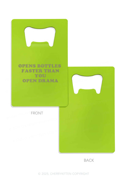 Open Drama Y2K Credit Card Bottle Openers Cherrykitten