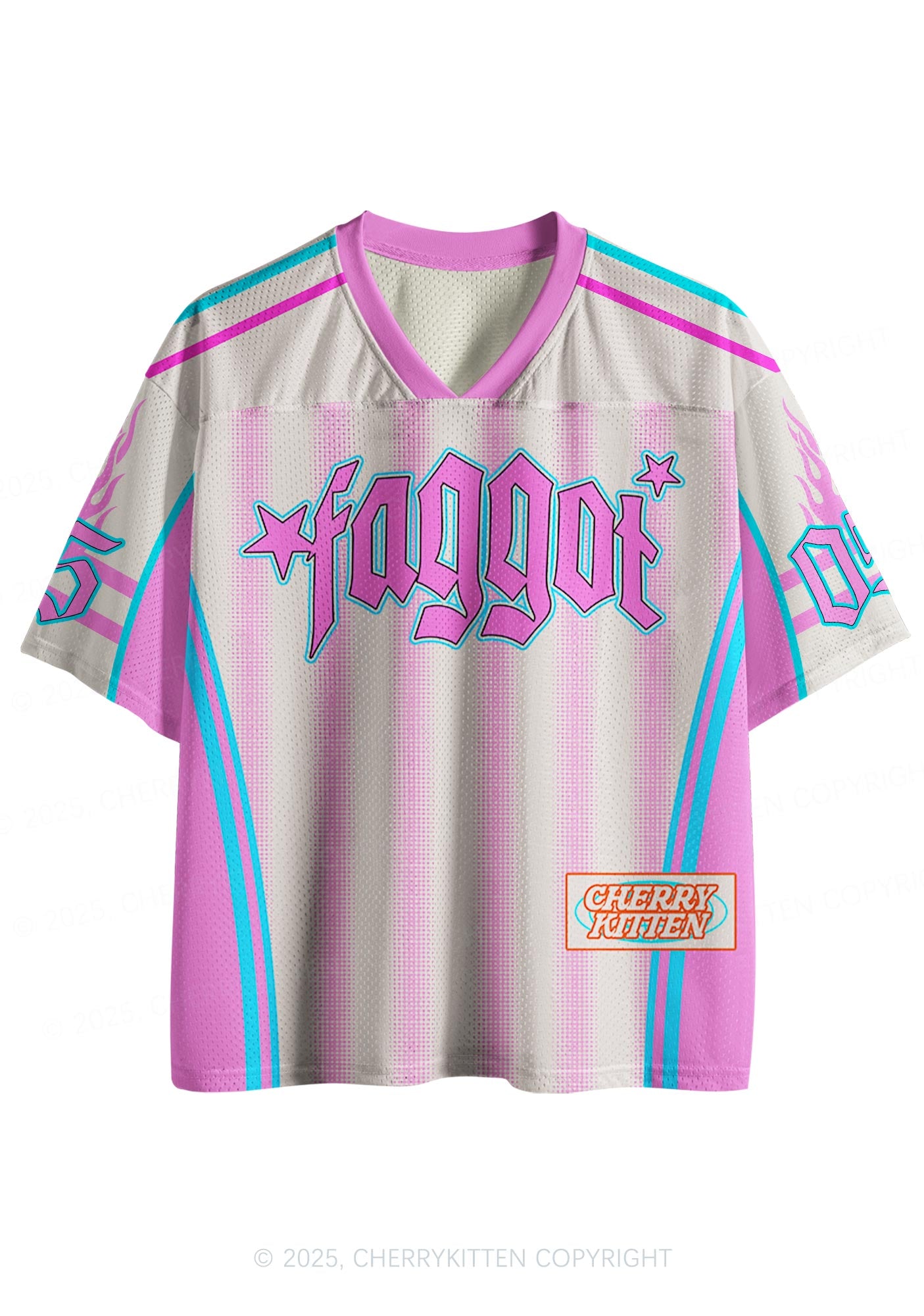 Custom Pink Faggot Stars Pride Y2K Sport Jersey Shirts Cherrykitten