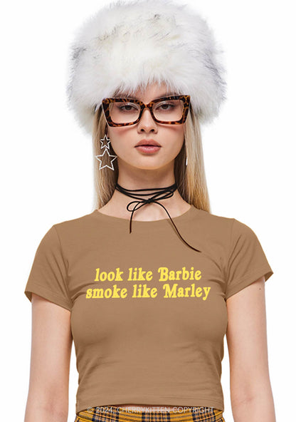 Smoke Like Marley Y2K Baby Tee Cherrykitten